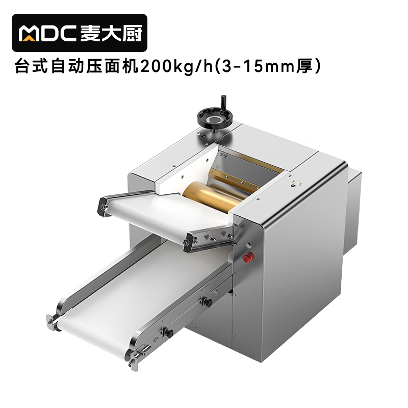 麥大廚1.5kW臺式自動商用壓面條機(jī)200kg/h