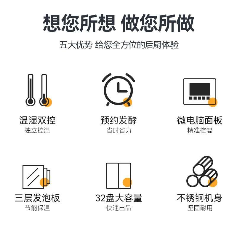 麥大廚16盤(pán)豪華旋鈕型商用醒發(fā)發(fā)酵箱2.6kW
